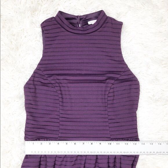 Xhilaration Purple Striped Sleeveless Dress Small - Picture 5 of 7